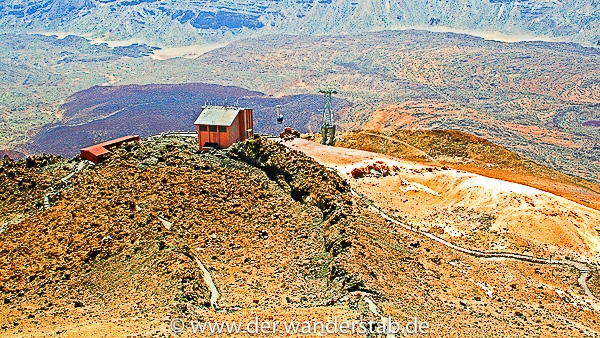 Auf 3550m liegt die Bergstation